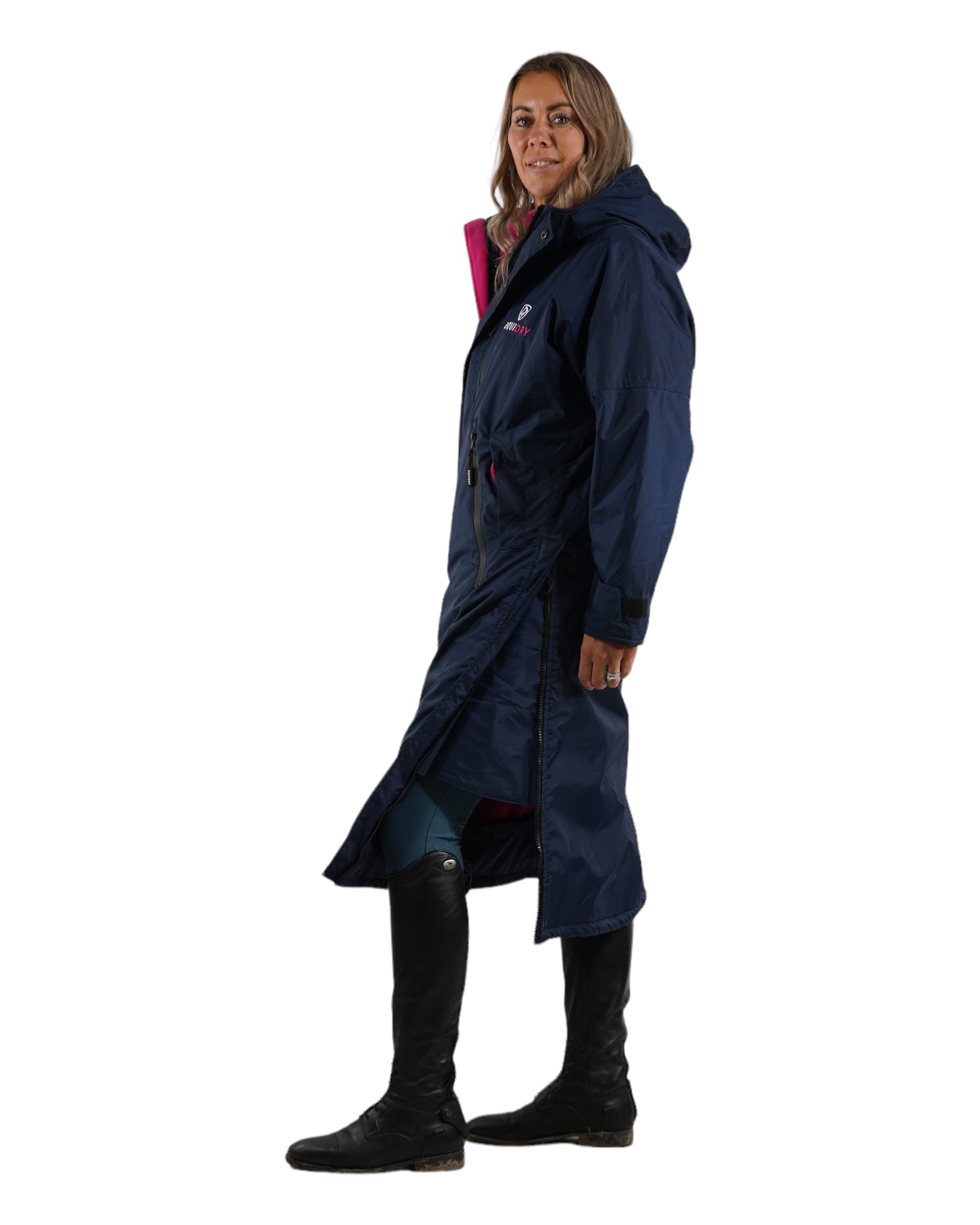 EQUIDRY Equestrian | Ladies Lightweight Riding Rain Jacket | Raspberry