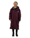 children/allrounder evolution lite/ plum, EQUIDRY Equestrian oversized waterproof Horse Riding Coat Plum with Charcoal lining with side zips