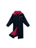 EQUIDRY Evolution Pro women's Warm Waterproof Horse Riding Coat Thick Fleece Lining Stowaway Hood in navy/raspberry 