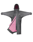 Evolution Women's | Thin Fleece | Stowaway Hood | Charcoal/Penelope Pink