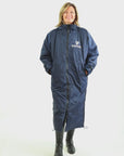 EQUIDRY waterproof horse riding raincoat All Rounder Original thick fleece Women's navy/pale pink video studio