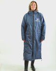 EQUIDRY waterproof horse riding raincoat All Rounder Original thick fleece Women's steel blue video