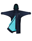 Evolution Women's | Thin Fleece | Stowaway Hood | Navy/Turquoise