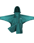 EQUIDRY children's waterproof short blouson style horse riding jacket in teal