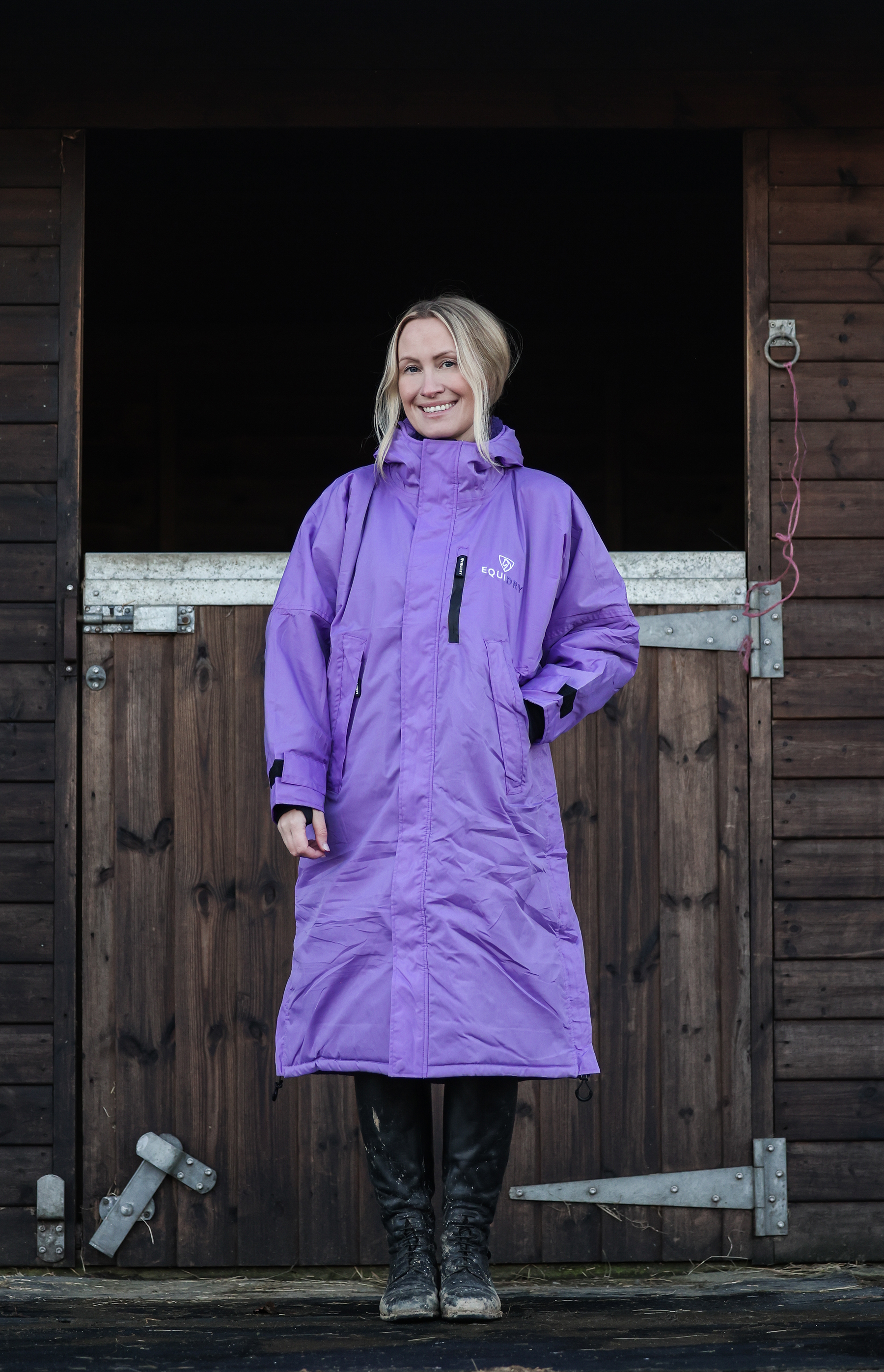 Evolution Women&#39;s | Thick Fleece | Fixed Hood | Violet/Purple